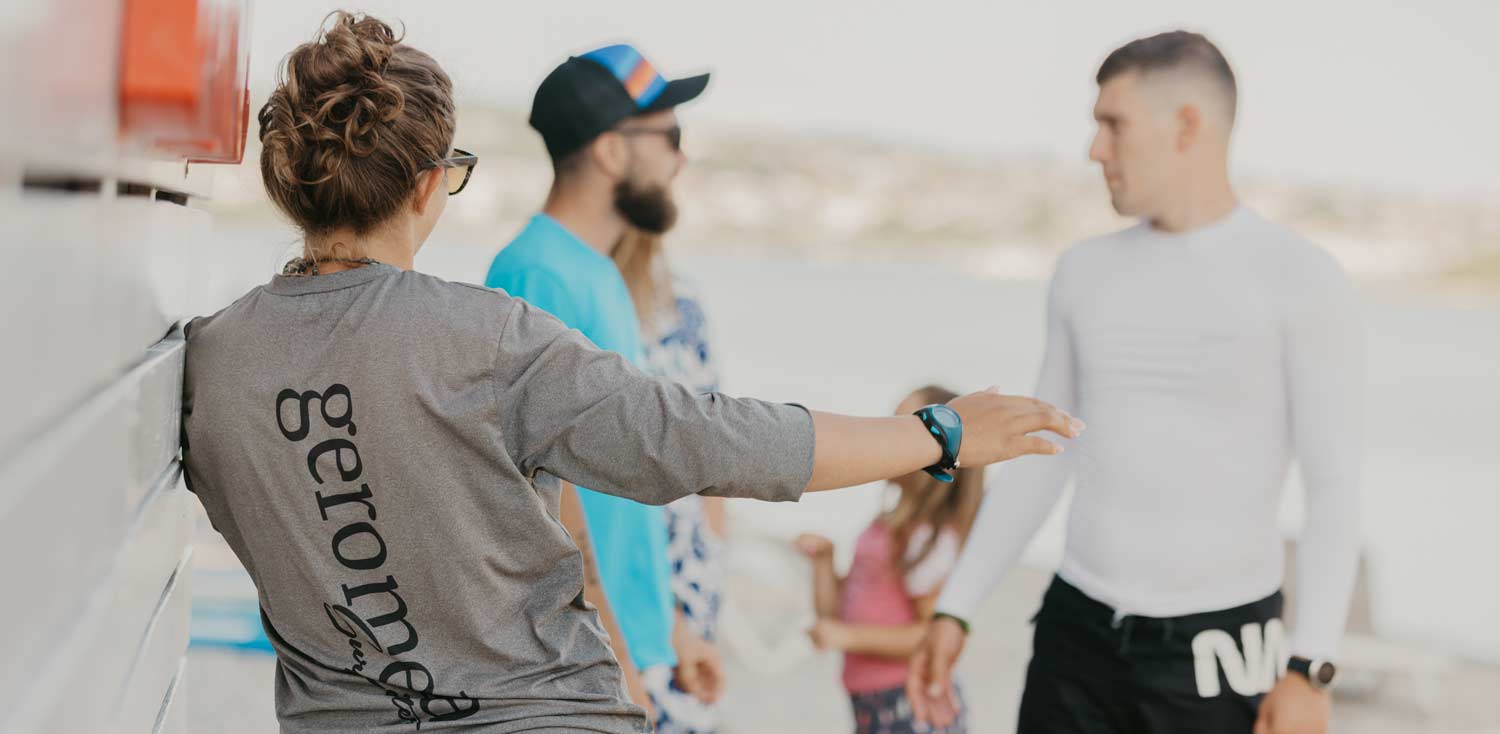 Geromella widnsurfing school and center pomer - family